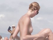 Topless Girlfriend: Nude Girlfriend On The Beach