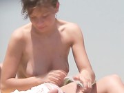Beach Voyeur: Beach Voyeur: Brown Topless Girl