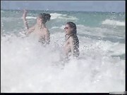 Blowjob at the nudist beach