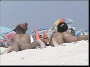 French nudist beach Cap d'Agde hot blonde dogging sucking