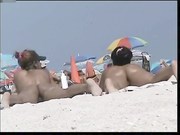 French nudist beach Cap d'Agde hot blonde dogging sucking