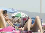 Me Cathy Posing At The Nudist Beach