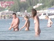 Nude Beach - Big Tit Beach fun POV