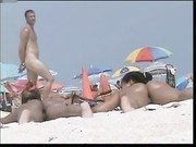 Nude Beach - CamelToe Blond Photoshoot