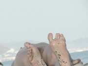 Nude Beach - Cute Couple caught on Voyeur Camera