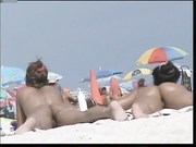 Nude Beach - Cutie funed CIM Facial - Filmed by Boyfriend