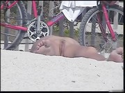Nude Beach - Little Tits Riding   CIM Blowjob POV