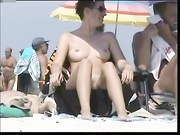 Nude Beach - Two Blond Hotties Strapon