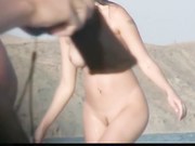 Nude Beach Wife Finger funed By Stranger, Husband Watching!
