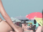 Squirting on nude beach